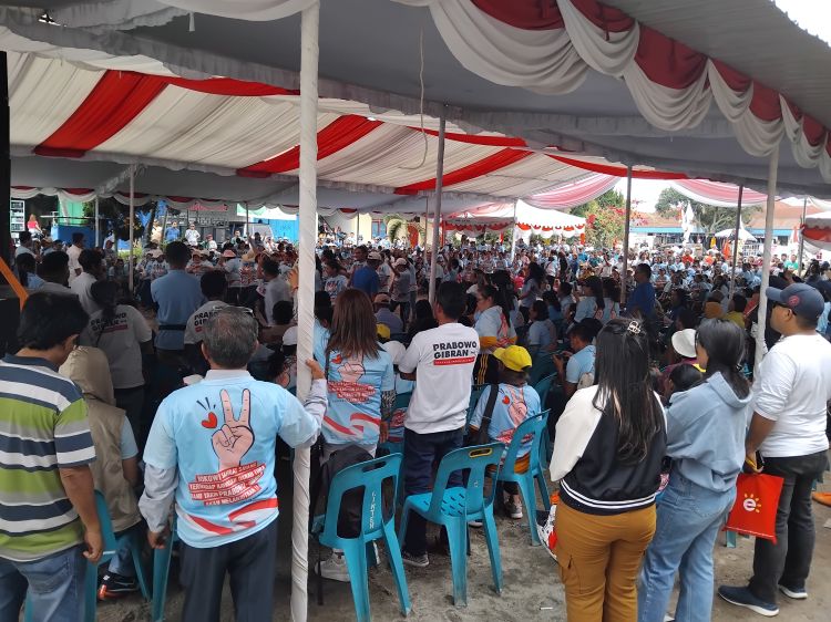 Dahsyat dan Meriah, Kampanye Akbar Prabowo Gibran di Balige