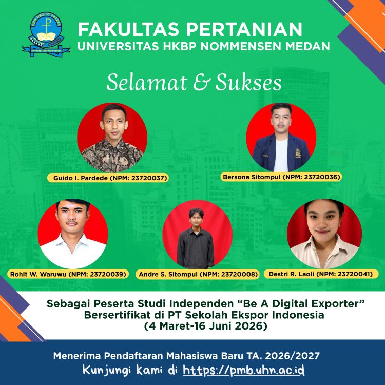 Mahasiswa Fakultas Pertanian UHN, Ikuti Studi Independen Bersertifikat  di PT Sekolah Ekspor Indonesia