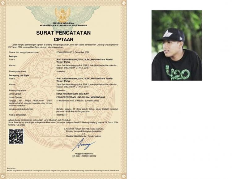 Karya Mahasiswa Prodi Musik FBS Di HAKI-kan, Prof. Junita Batubara, MSn, PhD Tegaskan Ini Jadi Jingle FBS