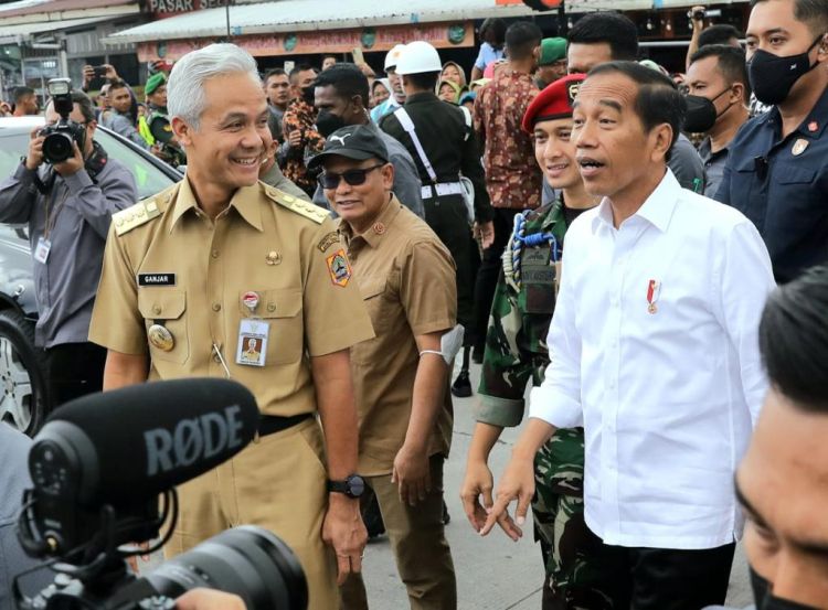 Didampingi Ganjar, Presiden Jokowi Kunjungi Pasar Selo Boyolali