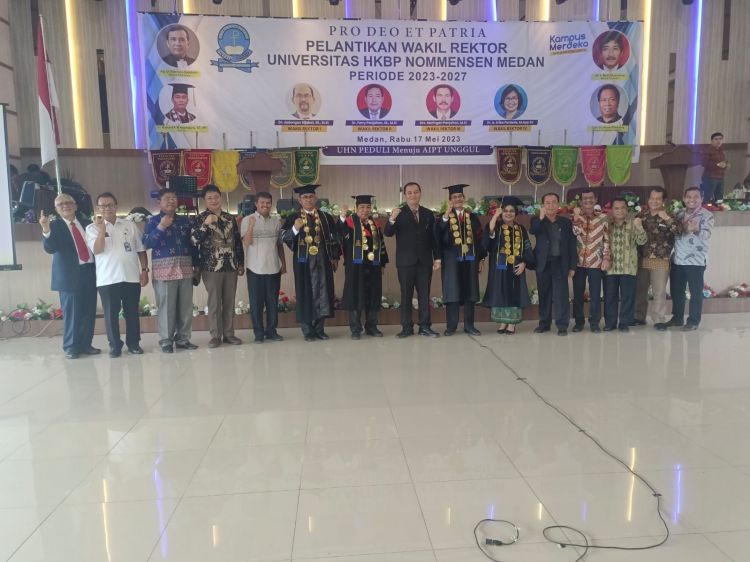 Empat Wakil Rektor UHN Medan Dilantik