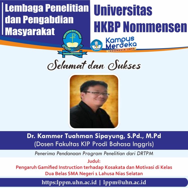 Dr. Kammer Sipyaung, MPd: Gamified Instruction Bisa Jadi Problem Solving Sukses Belajar Bahasa Inggris