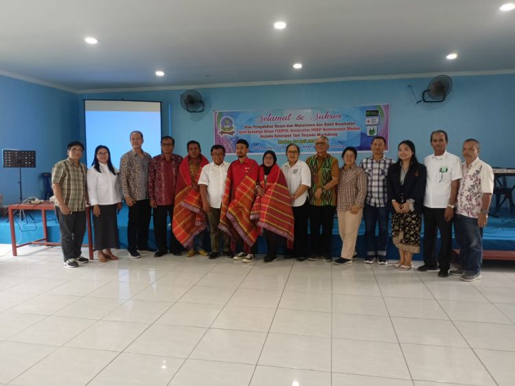 Pengabdian Masyarakat Fisipol UHN Medan Didukung Oleh PMI Kota Medan dan Kalbe Farma Sukses  di HKBP Griya Martubung