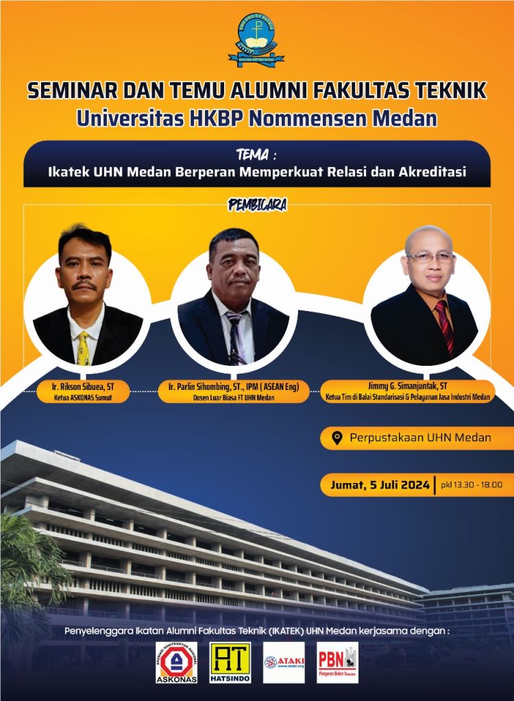 Bekerjasa Dengan Empat Lembaga Berkompeten IKATEK Nommensen Medan Laksanakan Seminar dan Temu Alumni