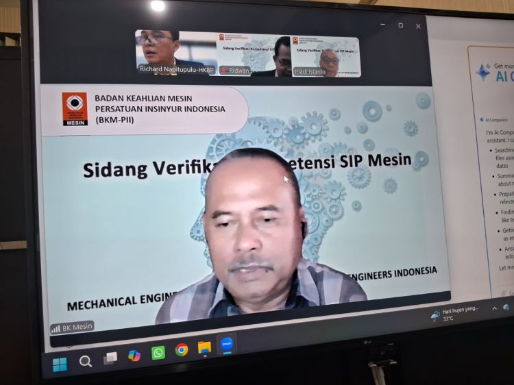 Dr. Richard AM Napitupulu, ST, MT Lulus Sidang Verifikasi  Uji Kompetensi Sebagai Insinyur Professional Madya (IPM), Harapkan Dosen yang Lain Menyusul