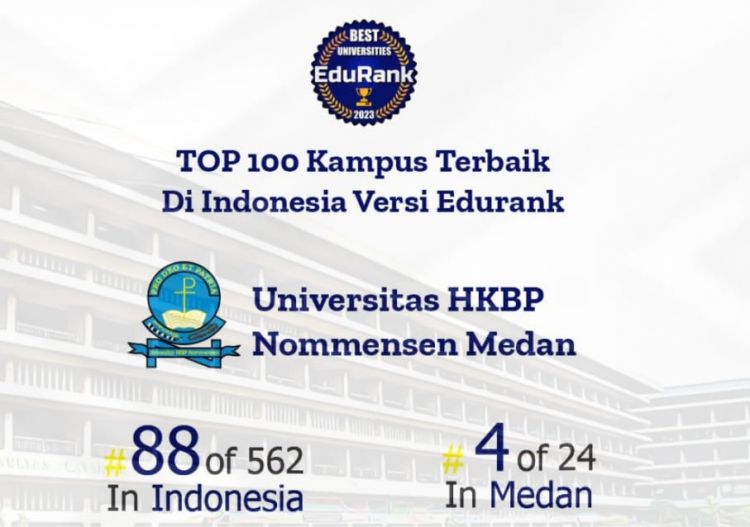 Terbaik Sebagai PTS di Medan Versi EduRank, Rektor Tegaskan Nommensen Medan Pilihan Tepat
