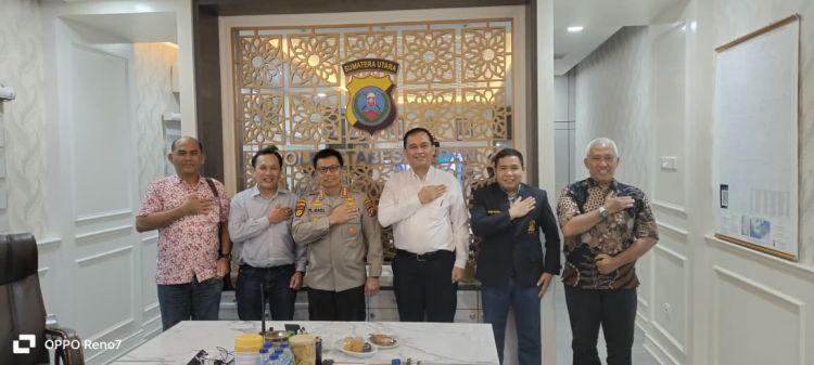 Rektor Silaturahmi Dengan Plh Kapolrestabes, UHN Medan dan Polrestabes Medan Saling Dukung