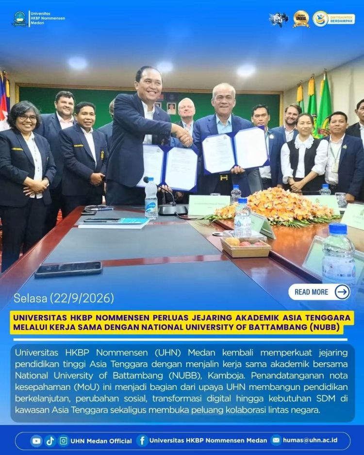 Perkuat Jejaring Internasional, UHN Bangun Kemitran dan Kolaborasi Dengan  National University of Battambang (NUBB), Kamboja