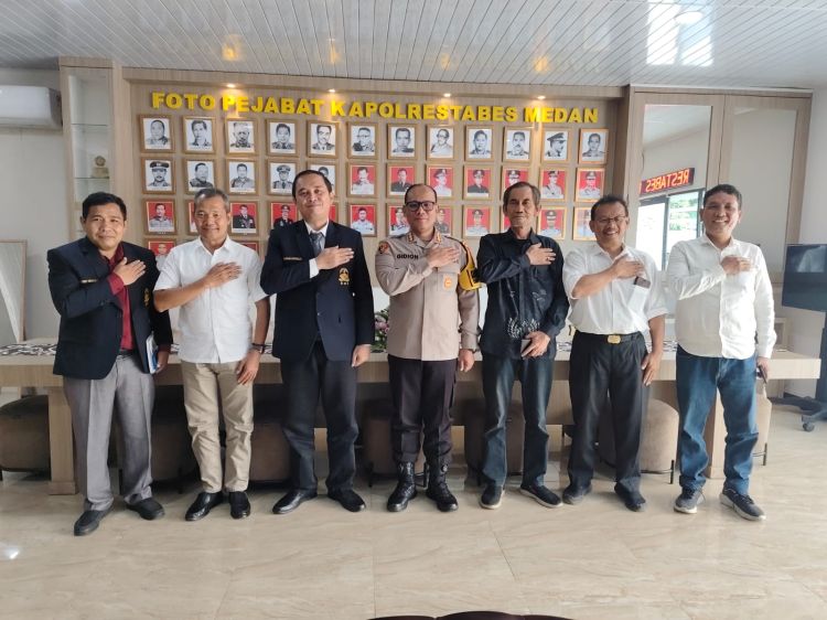 Silaturahmi Rektor UHN Medan dan Kapolrestabes Medan Saling Apresiasi