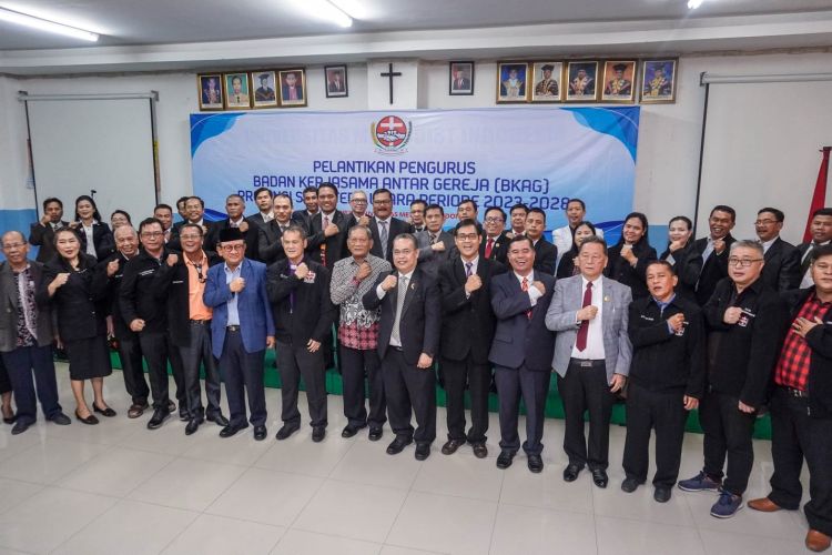 Pengurus Badan Kerjasama Antar Gereja (BKAG) Sumut Dilantik