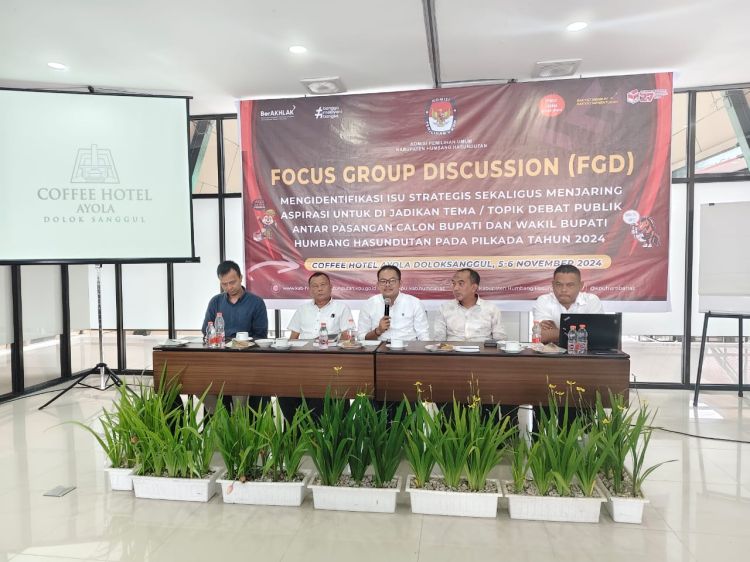 Di FGD KPU Humbang Hasundutan Dr. Bakhrul Khair Amal, M.Si Tegaskan Debat Adalah Kompetisi Ide dan Gagasan