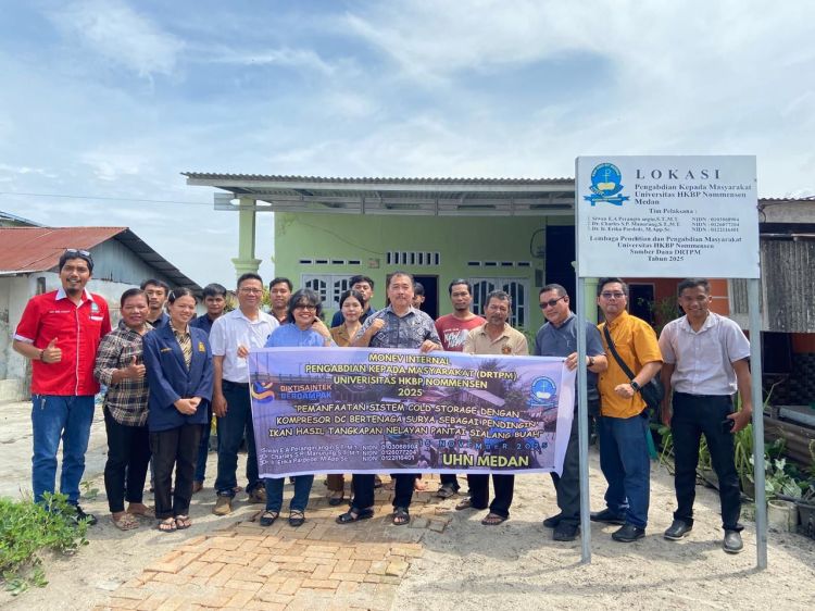 Laksanakan PKM Dosen Teknik Mesin Nommensen Hadirkan Pemanfaatan Cold Storage Bertenaga Surya Untuk Nelayan Pantai Sialang Buah