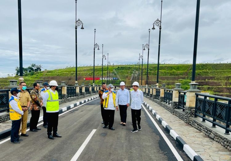 Presiden Joko Widodo Resmikan Bendungan Sukamahi di Kabupaten Bogor