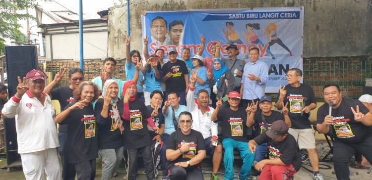 Relawan Meminta Senam Gemoy Jadi Agenda Rutin