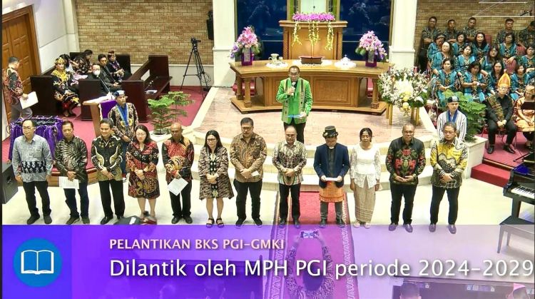 Pelantikan Pengurus Pusat BKS PGI-GMKI Masa Bakti 2024-2029 dan Serah Terima MPH PGI Berlangsung Khidmat