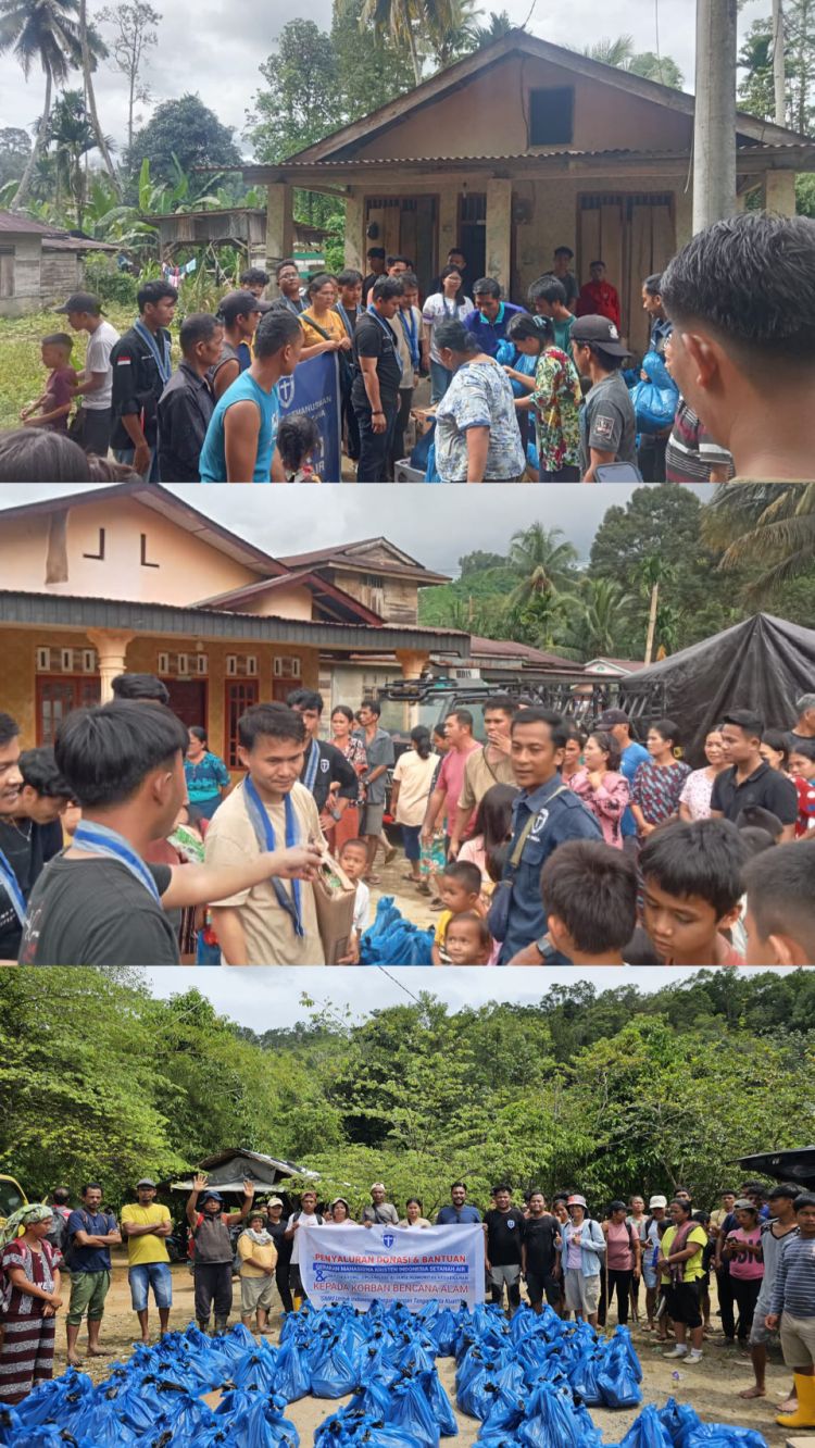 Salurkan Bantuan Bencana Alam Sumatera, GMKI : Bergandengan Tangan, Kita Kuat.